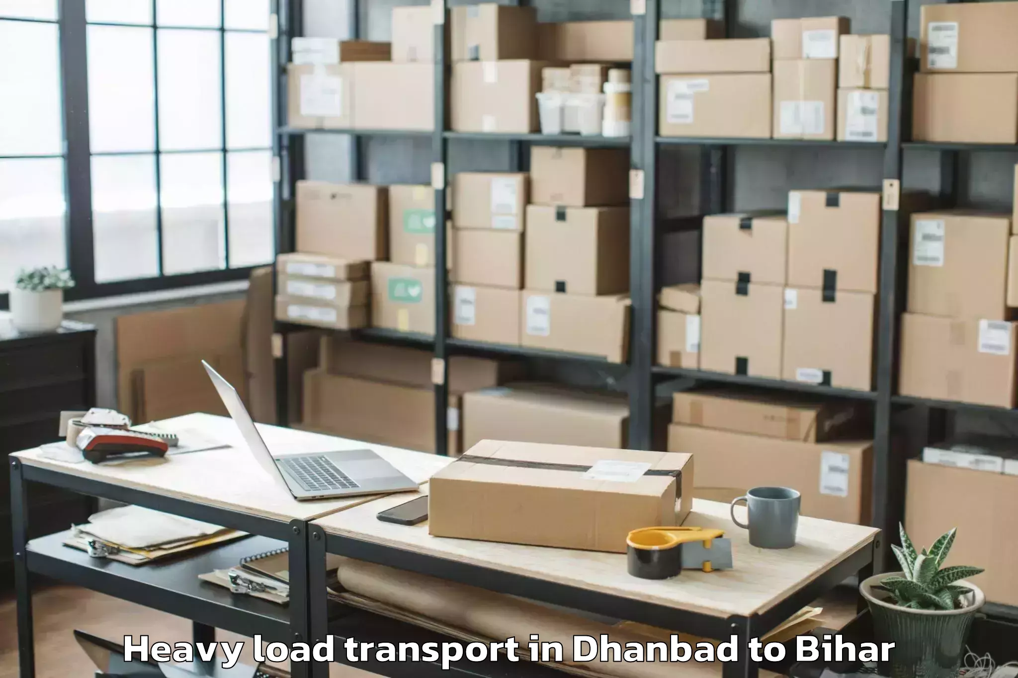 Trusted Dhanbad to Darbhanga Airport Dbr Heavy Load Transport